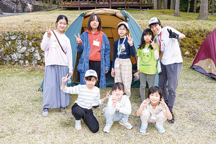 大自然の中でアウトドア体験◇そらまめ秋の本格キッズキャンプ in無印